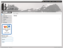 Tablet Screenshot of beatboxx.ch